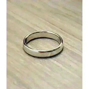 Tiffany & Co Platinum 4.5mm Forever Wedding Band Size 10.25